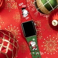 thumbnail image 2 of Peanuts Holiday Happiness HD Unisex Watch Band for Apple Watch - 38/40/41mm(42mm Series 10) Long Ho Ho Ho by Affinity Bands, 2 of 6