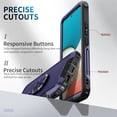thumbnail image 6 of Nalacover For Samsung Galaxy A32 5G Slim Case,Luxury Hybrid Hard PC and TPU Rugged Bumper 3-In-1 Rotatable Magnetic Ring Kickstand Four Corner Guard Shockproof Anti-Scratch Back Phone Cover.Blue, 6 of 8