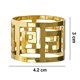 thumbnail image 4 of Juego de 12 servilleteros, atractivos anillos de servilleta brillantes, hebillas de metal, elegantes servilleteros para la mesa en las fiestas de boda, vacaciones, reuniones familiares diarias Ormromra 222106-1, 4 of 7