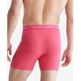 thumbnail image 3 of Calvin Klein Men's Cotton Classics 3-Pack Boxer Brief, Cerise Lipstick, Grey Heather, Blue Edge, X-Large, 3 of 6