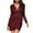 c7-red cocktail dresses for women, variant on UPPADA Womens Ruched Cocktail Party Dress Long Sleeve Midi Dress V Neck Cute Bodycon Dress Plus Size Cocktail Wedding Gown A-Line Dress with Belt Womens Clothing Deals
