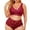 Wine, variant on TSADFHJI Plus Size Sexy Lingerie V Neck High Waist Floral Lace Bra and Panty 2 Piece Set No Underwire Women Bras Fishnet Women Bras Open Crotch Women Bras Dress Up Blue XXL