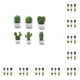 thumbnail image 3 of Advancent 6 piezas refrigerador mensaje pegatina suculenta cactus decorativo notas tablero titular decoración portátil accesorio blanco Blanco 10piezas, 3 of 6