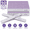 100/180 Grit -Purple, variant on TAVENE 80/80 Grit Nail Files, Emery Boards Nail File for Acrylic and Gel Nails, Coarse Nail File Double Sided 80 Grits Emory Professional Filers Reusable Washable Manicure Square Gray