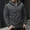B_Dark Gray, variant on LMOIPLI Mens Quarter Zip Fall Winter Casual Hoodie Sweatshirt Solid Color Long Sleeve Drawstring Pullover Top Clothing Dark Gray L