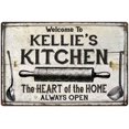 thumbnail image 1 of KELLIE'S Kitchen Farmhouse Sign 12 x 18 Matte Finish Metal 112180033470, 1 of 1