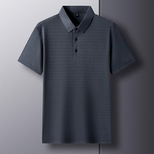 pstuiky camisetas de manga corta para hombre, Camisas cortas informales de cuello redondo y botones para hombre ropa de hombre m