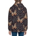 thumbnail image 6 of Naloa Butterfly1 Teenage Zipper Hoodie, Long Sleeve Zip Up Hoodies Casual Jackets Tops for 7-12 Years-Small, 6 of 6