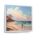 thumbnail image 2 of Designart "Breezy Beach Relaxation I" Nautical & Beach Floater Framed Canvas Wall Art, 2 of 7