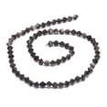 thumbnail image 2 of Natural Obsidian Beads Strands Faceted Bicone 5.5~6x5.5~6mm Hole: 0.8mm 72pcs/strand 15.55''(39.5cm), 2 of 3