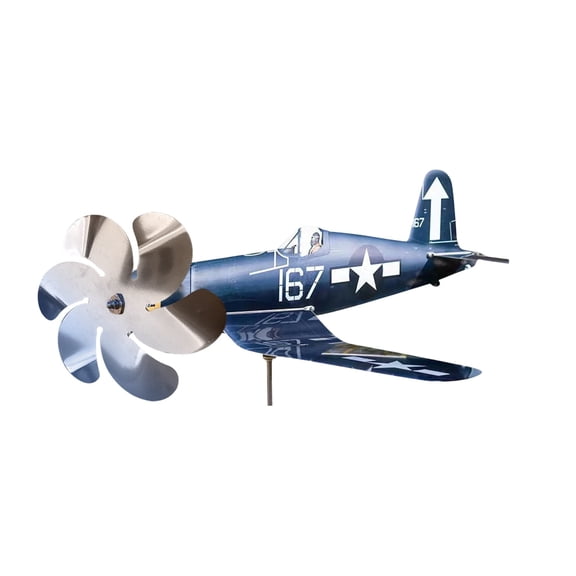 Metal Airplane Wind Spinner Garden Decoration Kinetic Windmill Sculpture For Outdoor Lawn Patio Yard Art Ornament