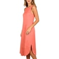 thumbnail image 5 of UAMVSH Womens Summer Dresses Comfy Sleeveless Crewneck Midi Dress Side Split Casual Flowy Long Dress Spring Clothes, 5 of 6