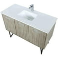thumbnail image 6 of Lexora Home Lancy 48" Single Quartz Top Bathroom Vanity with NIckel Faucet, 6 of 15