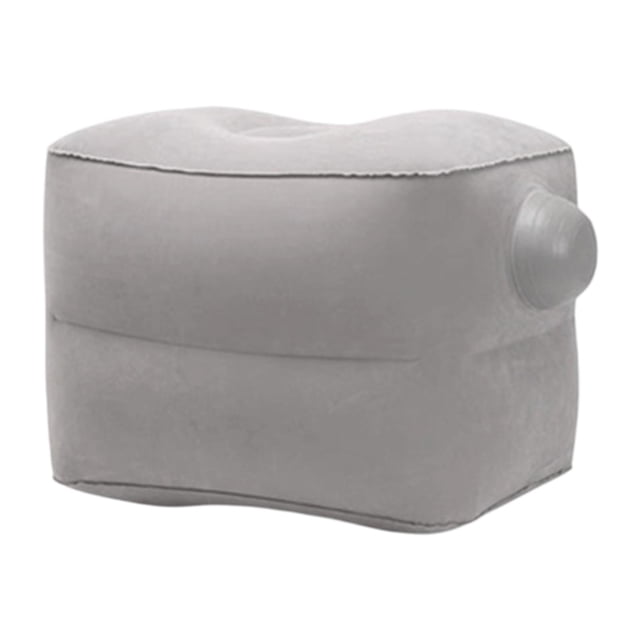 Descanse reposar el pie inflable reposapié de almohada Gris