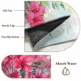 thumbnail image 5 of Rectangle Rug 3ft Area Rug, Summer Watercolor Wildflower Leaf Area Rugs for Living Room Bedroom, Green Tropical Leaves Floor Mat Non-Slip Non-Shedding Carpet Indoor Accent Rugs, 5 of 9