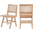 thumbnail image 1 of Meridian Furniture Preston Natural Dining Side Chair (Set of 2), 1 of 8