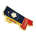 thumbnail image 2 of PinMart Mississippi Shape Flag Enamel Pins - Gold Plated US State Lapel Pins - 10 Pack, 2 of 7