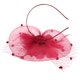 thumbnail image 4 of de malla con cintas de malla y s para mujer Pillbox Knot Derby Hat Vino rojo Zulema Gorra de cóctel de boda, 4 of 8