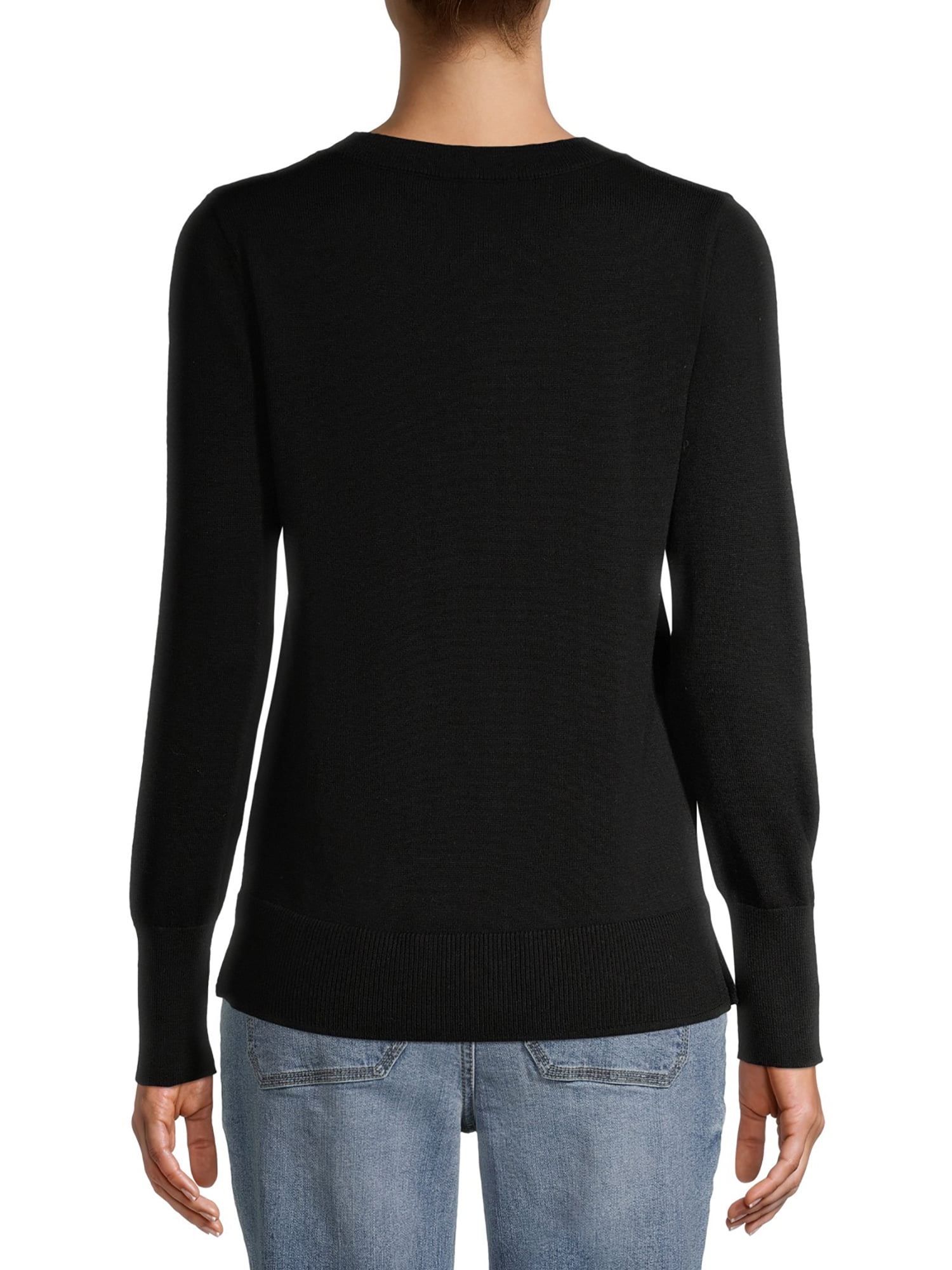 Time and Tru Women's Heart Sweater 