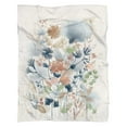 thumbnail image 5 of Watercolor Ink Floral Blossom Flannel Blanket Plush & Cozy Couch Blankets for Winter Autumn,40x50 Inch Decorative Blanket Christmas Easter, 5 of 5