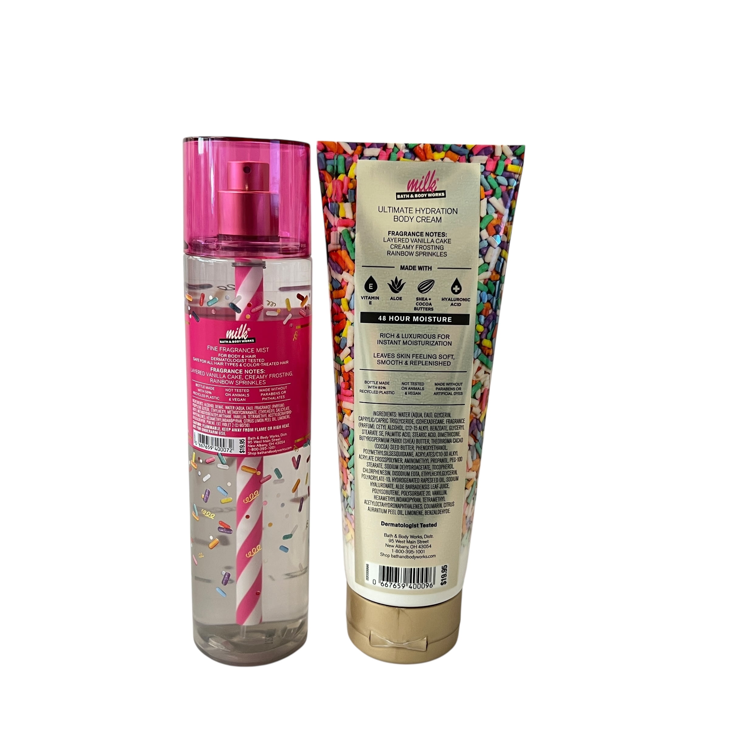 Bath & Body Works Milk Bar Birthday Cake Mist & Body Cream