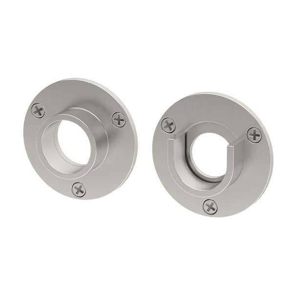 Shower Wall Flange Exposed Screw Mounting Pair, Satin Nickel Walmart