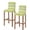 Candy Green, variant on Sage Green Wooden Grain Bar Stool Covers Set of 6, Farmhouse Vintage Ombre Geometric Stretch Bar Chair Covers with Backs, Removable Pub Counter Height Chair Cover for Kitchen Dining Room Cafe