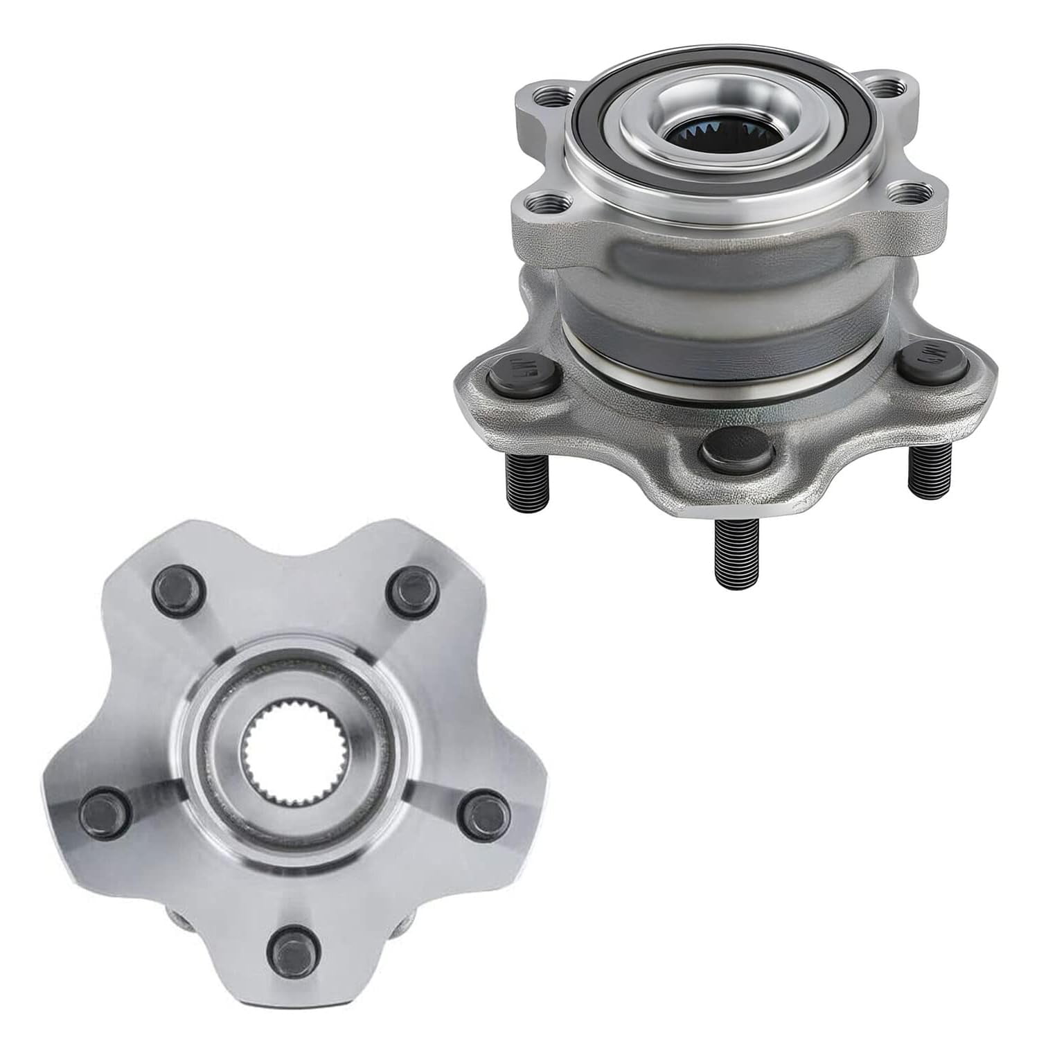 Detroit Axle - AWD Wheel Bearing Hubs for 2013-2019 Nissan Pathfinder Infiniti JX35 QX60, 2015-2019 Murano, 4 Front Rear Wheel Bearing Hubs Assembly 2016 2017 2018 Replacement