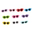 thumbnail image 4 of SWETRACE 10pcs Sunglass Shaped Hair Barrettes for Dogs Assorted Color Plastic Back to School, 4 of 7