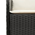 thumbnail image 3 of vidaXL 9 Piece Garden Dining Set with Cushions Black Poly Rattan, 3 of 5