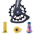thumbnail image 3 of 2PCS Ti Alloy Rear Derailleur Bolts Derailleur Guide Wheel Hollow Fixing Screws, 3 of 7