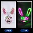 thumbnail image 3 of Binwennn BESSEEK Scary Rabbit Bunny Head Props Party Party 9 Party, 3 of 3