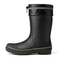 thumbnail image 7 of HISEA Mid Calf Rain Boot for Men,Anti-slip Waterproof PVC Mud Garden Boots with Adjustable Closure,Black & Yellow,Size 9, 7 of 7