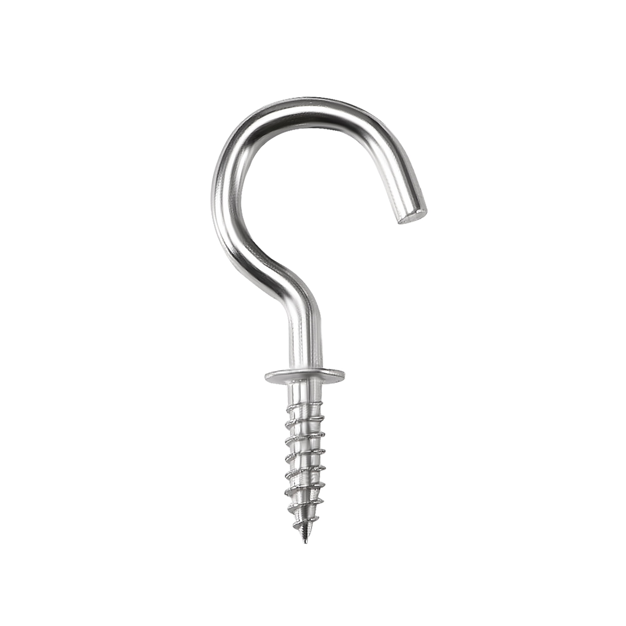 Uxcell 0.9" Small Screw Eye Hooks Self Tapping Screws Carbon Steel