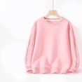 thumbnail image 5 of mgoYE Sweatshirts for Girls Fall Tops Long Sleeve Fashion Pullover Side Slit Clothing(Pink,3-4 Years), 5 of 7