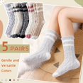 thumbnail image 5 of Holzlrgus Womens Fuzzy Socks Soft Cozy Fluffy Slipper Socks Winter Warm Plush Sleeping Christmas Socks, 5 of 6