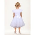 thumbnail image 2 of CARETOO Toddler Princess Dress Little Girls Clothes Mesh Dress Flutter Sleeve Formal Wedding Dress, 2 of 10