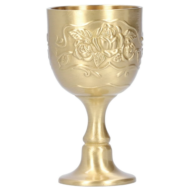 King's Royal Chalice Cup, Rose Decorative Brass Wine Glass, Mutipurpose  Vintage Whiskey For Wine Milk Tea S 