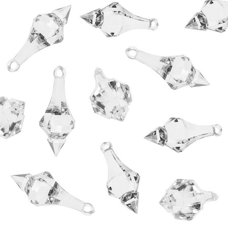 Acrylic Clear Ice Rock Diamond Chandelier Drops Crystals Treasure Gems for Table Scatters, Event, Wedding, Arts & Crafts, Birthday, Hanging Decoration Favor (112 Pieces) by Super Z Outlet