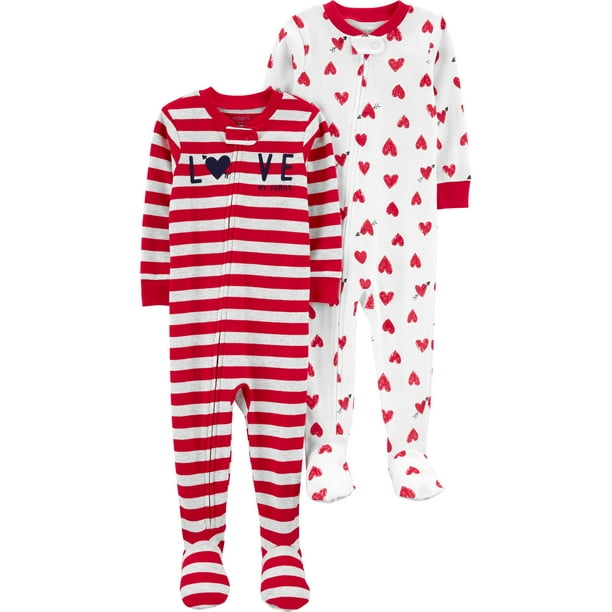 onesie valentaines day pajamas