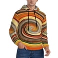 thumbnail image 2 of Honeii Colorful Swirl Pattern Mens Hoodies Men's Loose Sleeve Sweatshirt,Pullover Hooded Sweatshirt for Men,Essentials Hoodie-Medium, 2 of 7