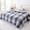 Navy, variant on NWOKYZGH Cotton Plaid Comforter Quilt, Farmhouse Grid Plaid Comforter Bedding Quilt for All Seasons, Classic Gingham Pattern Print Soft Microfiber Quilt, 59 x 78 Inch