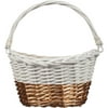 White & Gold Willow Easter Basket
