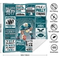 thumbnail image 3 of Philadelphia Football Blanket Gifts for Men Women Boys Fleece Throw Blanket, 60" x 50", 3 of 4