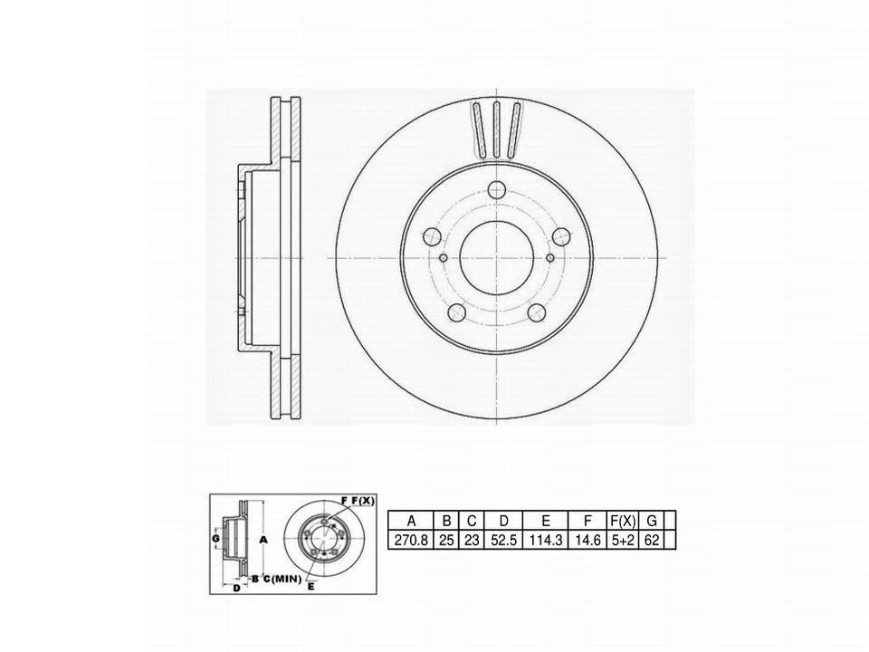 Winstop Brake Rotor, Front WS231448, Toyota Previa 1996-1991