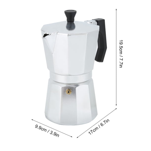 zhangqiuzhi 6 Cups Aluminum Moka Pot Octagonal Coffee Cup Maker