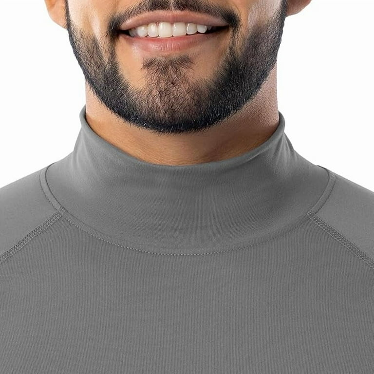 Fruit of the Loom Men's Sueded Jersey Mock Neck Thermal Underwear