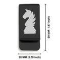 thumbnail image 2 of Stainless Steel Knight Chess Piece Classic Slim Money Clip Credit Card Holder, 2 of 2