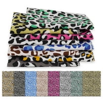 Soimoi 8 Pc Fat Quarter Bundle,LeopardPrint 18"x 22"DIY Patchwork-100% CottonPre-Cut Quilting Fabric Multicolor
