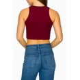 thumbnail image 4 of Women's Cropped Ribbed High Neck Cotton Stretch Tank Top 2-Pack, 4 of 4